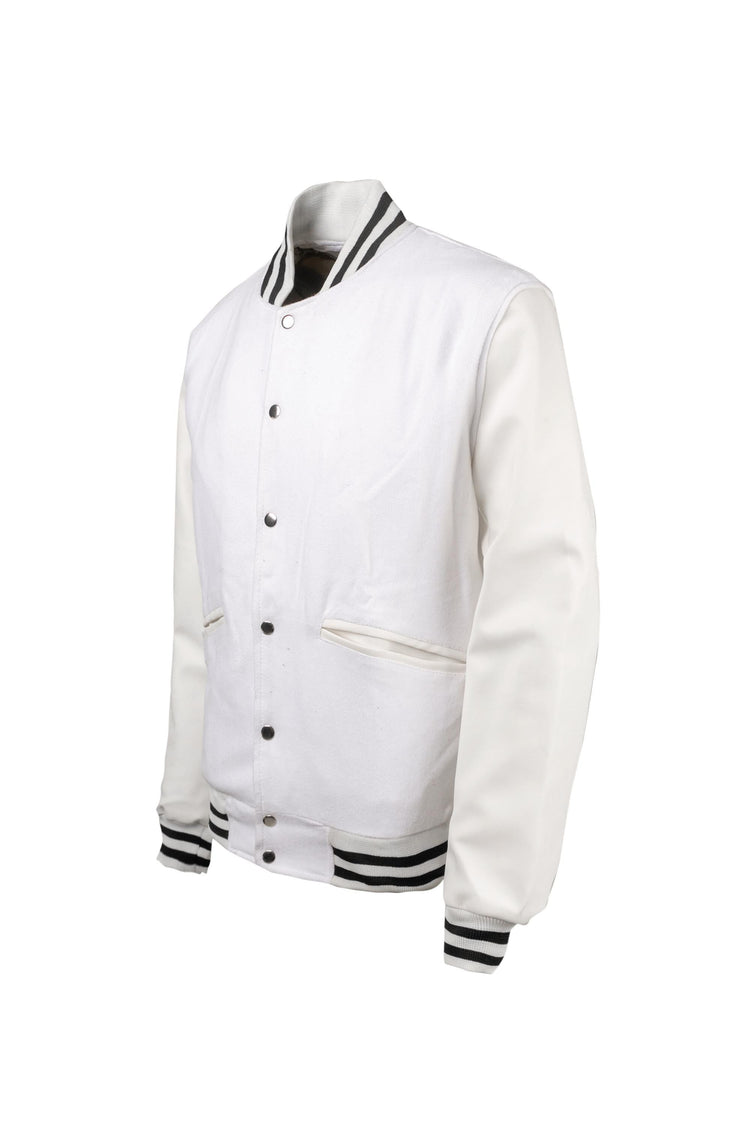 The Weeknd XO Varsity Jacket full front view