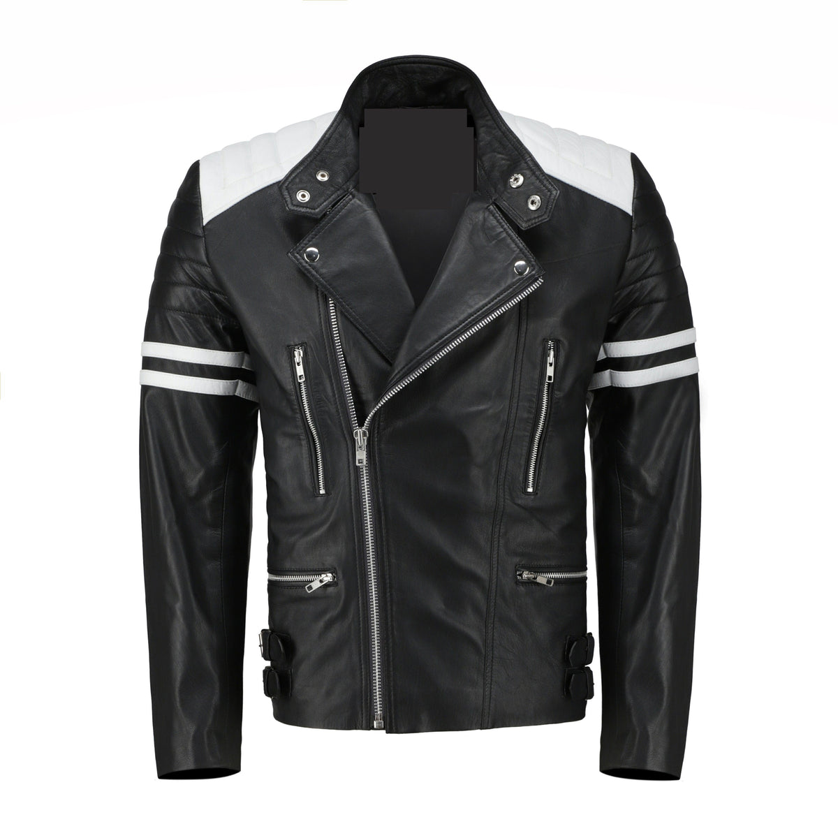 The Weeknd XO Varsity Jacket black front detail